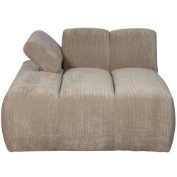 woood - Mojo - Sofa - Gerippter Webstoff - Dunkler Sand -...