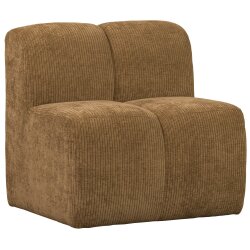 woood - Mojo Essbank - Gerippter Webstoff - Honiggelb