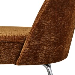 woood - Vogue - 2er Set Esszimmerstuhl - 3D Chennile - Mittelbraun - Chrombeine