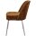 woood - Vogue - 2er Set Esszimmerstuhl - 3D Chennile - Mittelbraun - Chrombeine