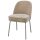woood - Vogue - 2er Set Esszimmerstuhl - 3D Chennile - Sand - Chrombeine