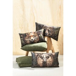 MAGMA Heimtex - Kissenh&uuml;lle - Foresta - 30x50 cm - B&auml;r