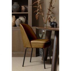 woood - Vogue - 2er Set Esszimmerstuhl - Samt - Honiggelb