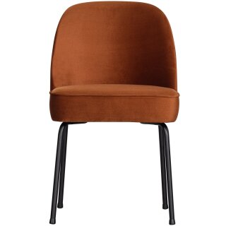 woood - Vogue - 2er Set Esszimmerstuhl - Samt - Rost