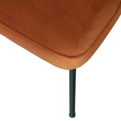 woood - Vogue - 2er Set Esszimmerstuhl - Samt - Rost