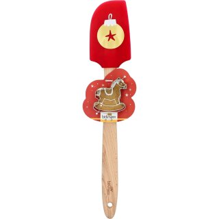 Birkmann - Teigschaber - Weihnachten - Kugel mit Schaukelpferd