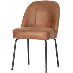 woood - Vogue - 2er Set Esszimmerstuhl - Ecoleder - Cognac
