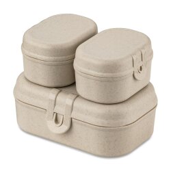 Koziol - Lunchbox - 3er Set - Pascal - Sand