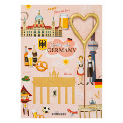 Wondercandle - Mini Wondercard - Hello from GERMANY