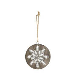 DIJK - Hänger - mit Glitzer - Paulowinaholz - 8,5 x...