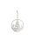 DIJK - Weihnachtshänger - tree - Metall - 18 x 18 cm - silver