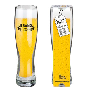 Gilde - Weizenbierglas - Brandlöscher .- 0,5 Liter