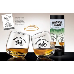 Gilde - Wackelglas - 2er Set - Fahrradliebe - 200 ml