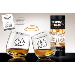 Gilde - Wackelglas - 2er Set - Auf´s Leben - 200 ml