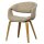 woood - Yossi - 2er Set Esszimmerstuhl mit Holzbeine natur - Sand