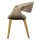 woood - Yossi - 2er Set Esszimmerstuhl mit Holzbeine natur - Sand