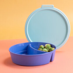 Koziol - Schale mit Deckel - Nora Box - Strong Blue / Sweet Green - 1,1 L