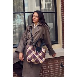 Handed By - Alley Shopper - Chestnut Brown Pattern -...