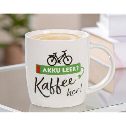 Gilde - Tasse - Akku leer, Kaffee her