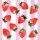 PPD - Servietten - Strawberry&Stripes - 33 x 33 cm - 20 Stk