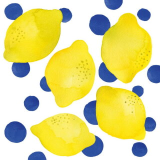 PPD - Servietten - Lemon & Dots - 33 x 33 cm - 20 Stk