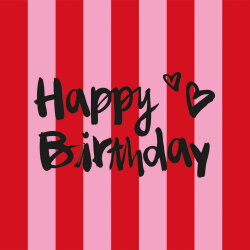 PPD - Servietten - Formart Birthday - 33 x 33 cm - 20 Stk