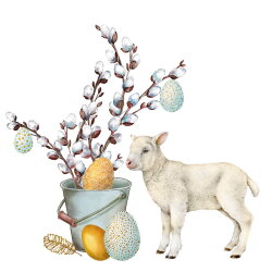 PPD - Servietten - White Easter - 33 x 33 cm - 20 Stk