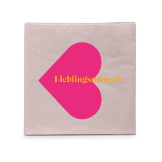 PPD - Servietten - Lieblingsmensch - 25 x 25 cm - 20 Stk