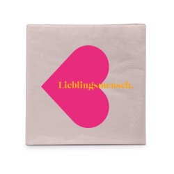PPD - Servietten - Lieblingsmensch - 25 x 25 cm - 20 Stk