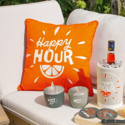 Gilde - Kissen - Happy Hour - 45 x 45 cm - Orange