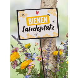 Gilde - Gartenstecker - "Bienenlandeplatz"