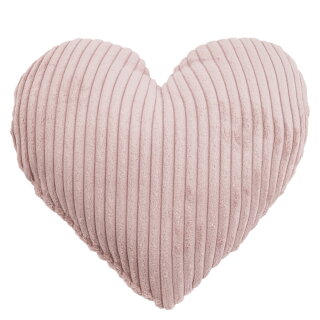 MAGMA Heimtex - Herzkissen - SHARA - rose - Rund - 32 cm
