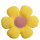 MAGMA Heimtex - Blumenkissen - Minnie - 50 cm - Rund - Gelb