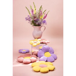 MAGMA Heimtex - Blumenkissen - Minnie - 30 cm - Rund - Pink