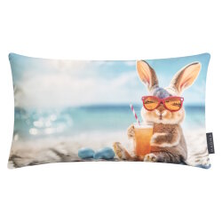 MAGMA Heimtex - Kissen - CRAZY - Hase - 30 x 50 cm