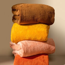 Rogon - Plaid - Billy - Tobacco Brown - 150 x 200 cm