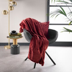 Rogon - Plaid - Billy - Merlot - 150 x 200 cm