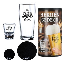 Gilde - Herrengedeck - 4tlg. Set - Feierabend läuft...