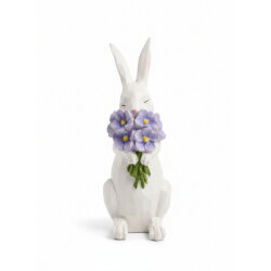 DIJK - Weiße Hasenfigur - Lila
