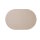 ASA - Tischset - Lederoptik - Stone - Oval -  49,5 x 33 cm
