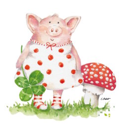 PPD - Servietten - Lucky Piggy - 33 x 33 cm - 20 Stk.