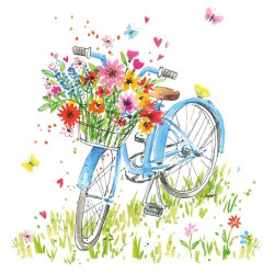 PPD - Servietten - Ride my Bike - 25 x 25 cm - 20 Stk