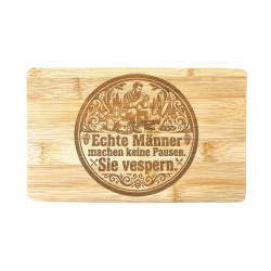 Dekobrett - mit Gravur - Bambus - 14 x 22 cm