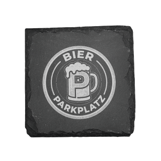 Untersetzer - mit Gravur - Schiefer - 13 x 13 cm