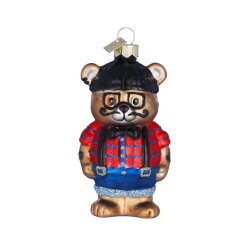 Inge Glas - Hipster-Bär - Glas - 9 cm