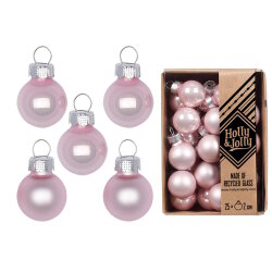 Inge Glas - Kugeln in Box / 25 Stk - Lovely Magnolia - 2 cm