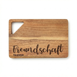 Schneidebrett – mit Gravur - Akazienholz - 28 x 19...