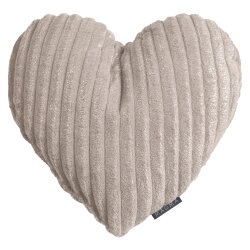 MAGMA Heimtex - Herzkissen - SILENCIO - 32 cm - taupe