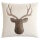 MAGMA Heimtex - Hülle mit RV - WOODIE - 45 x 45 cm - Hirsch
