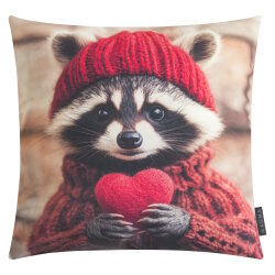 MAGMA Heimtex - Kissen - HEART PUPPIES - 45 x 45 cm -...